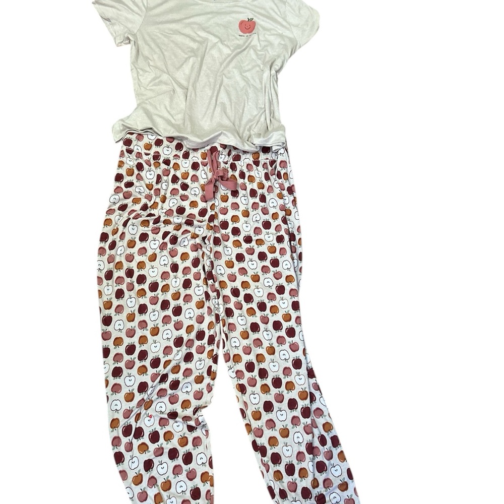 Apple Print Pajama Pants